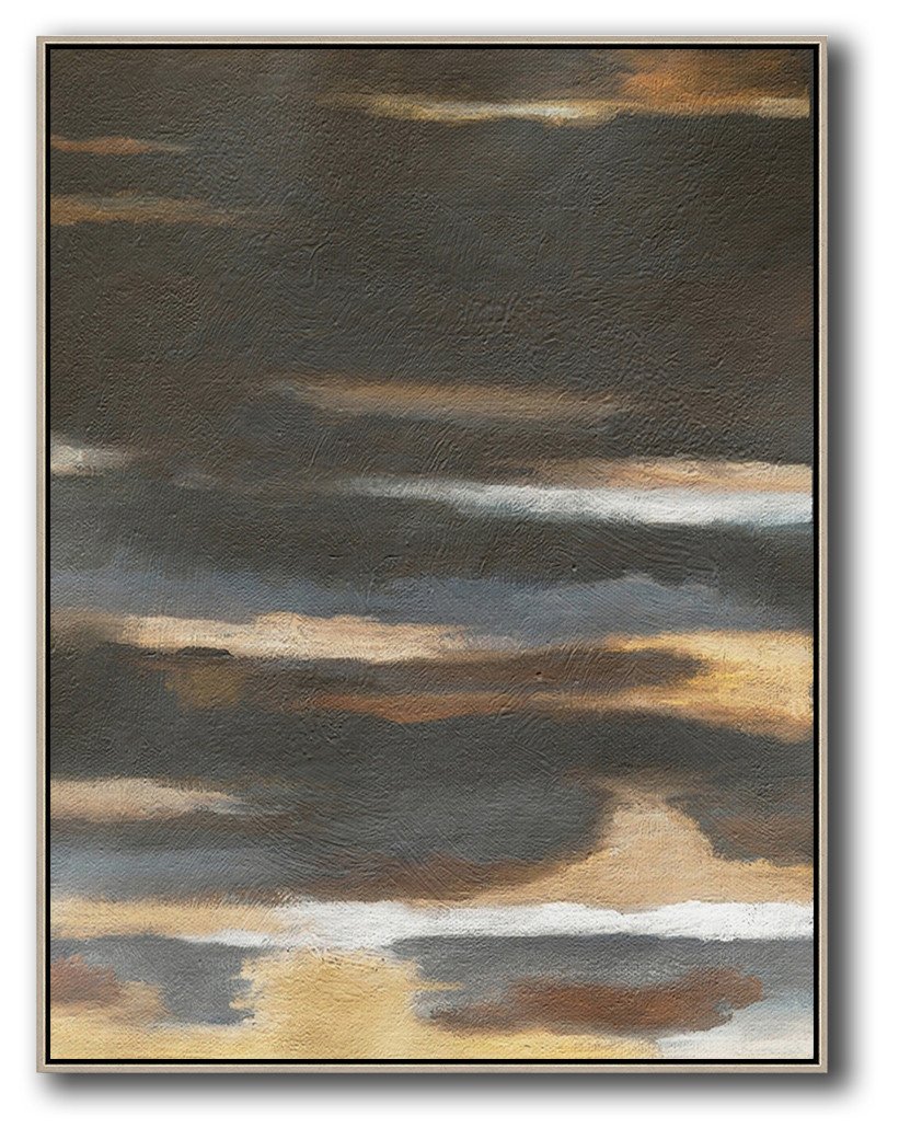 Vertical Abstract Landscape Art #DH13B - Click Image to Close